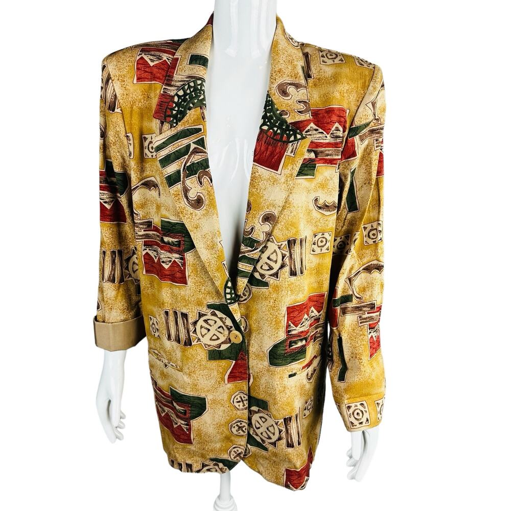 Vintage Toni Garment for CC‎ Magic Womans Sz Medium Topper Blazer Long Sleeve